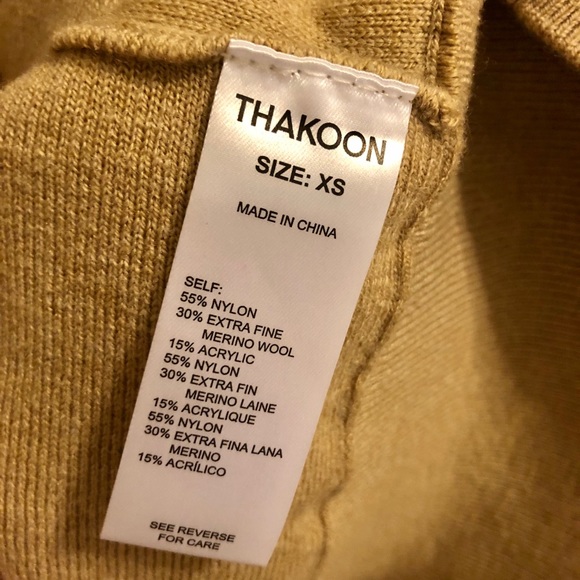 Thakoon Merino Wool Raglan Sleeve Sweater with Hood XS - Picture 6 of 6